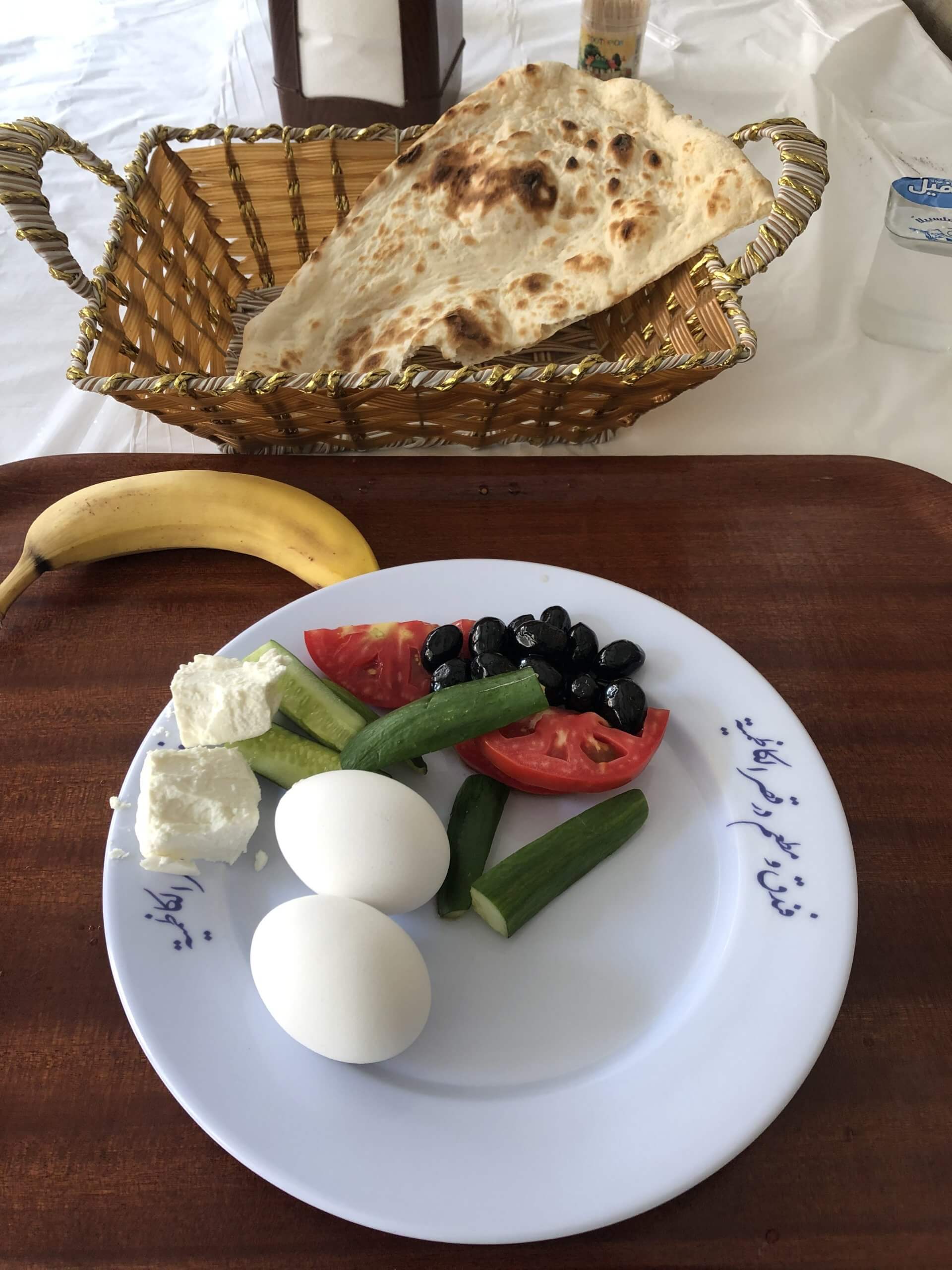 A typical Iraqi breakfast.