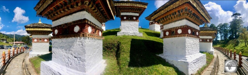 The Chortens were constructed following a strict religious building process.