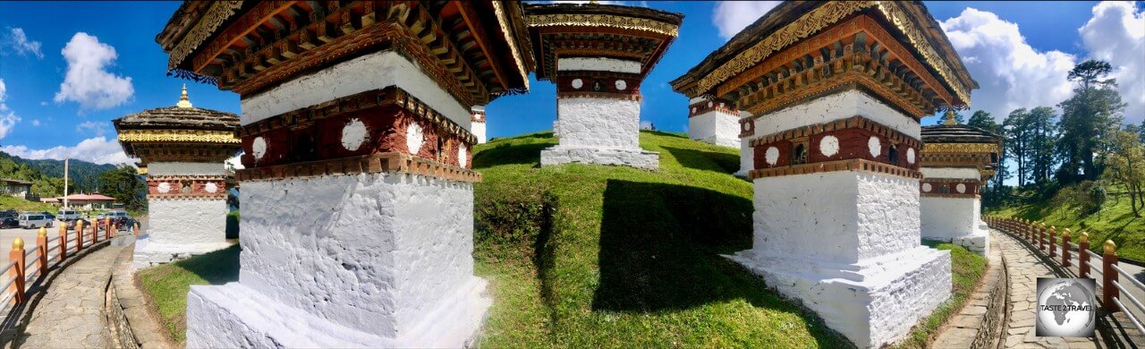 The Chortens were constructed following a strict religious building process.