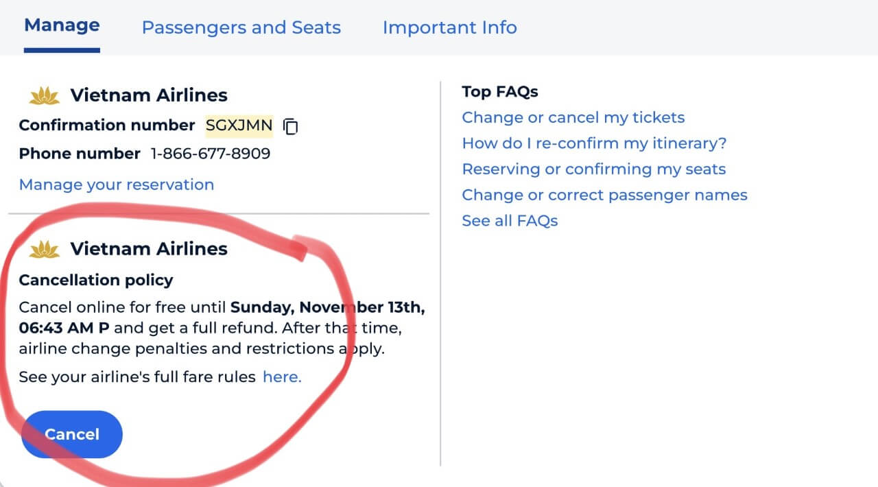 Once you reach your destination, you can simply cancel your Priceline flight ticket.