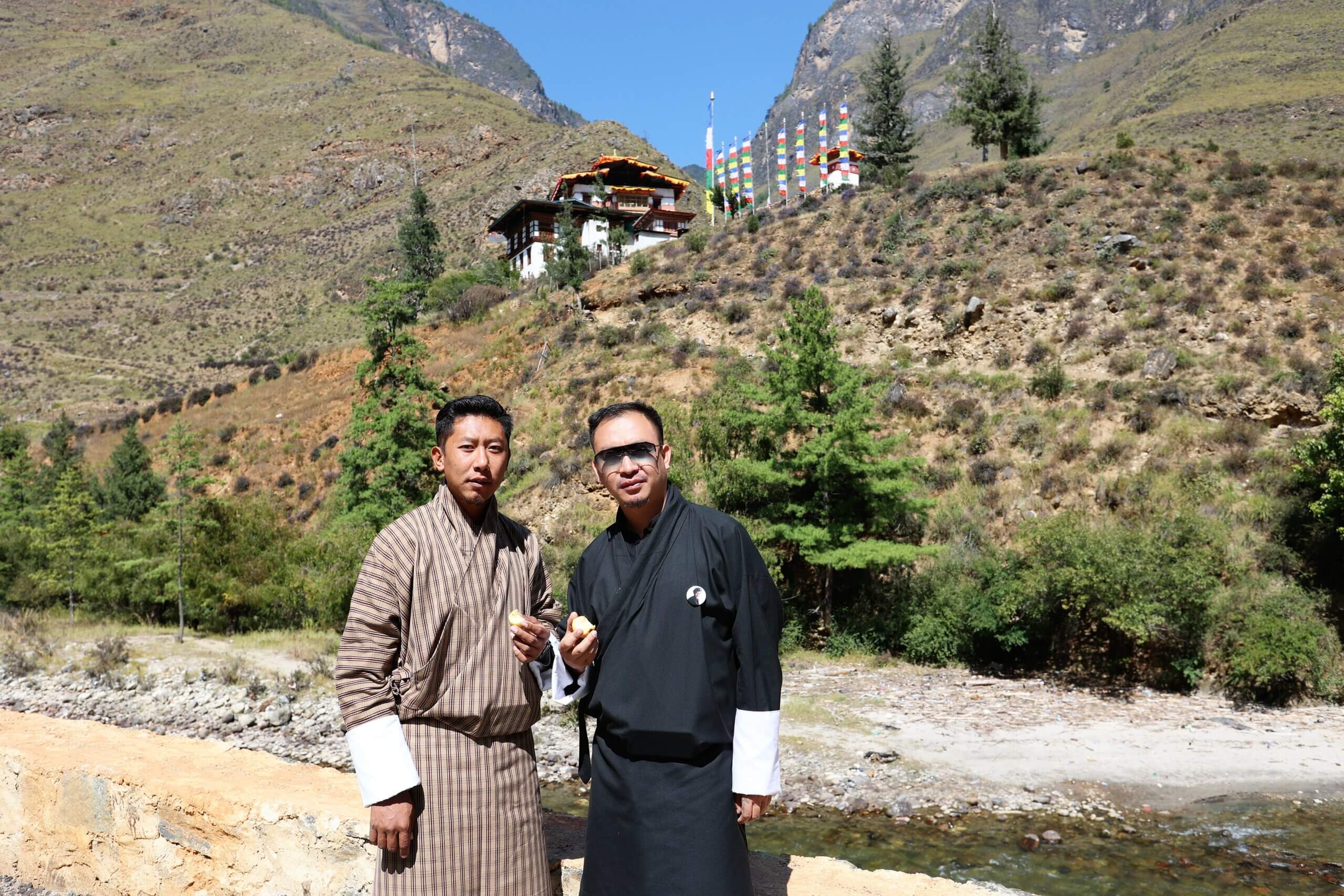 My amazing driver (left) and guide (right) - Thukten and Jamyang respectively.