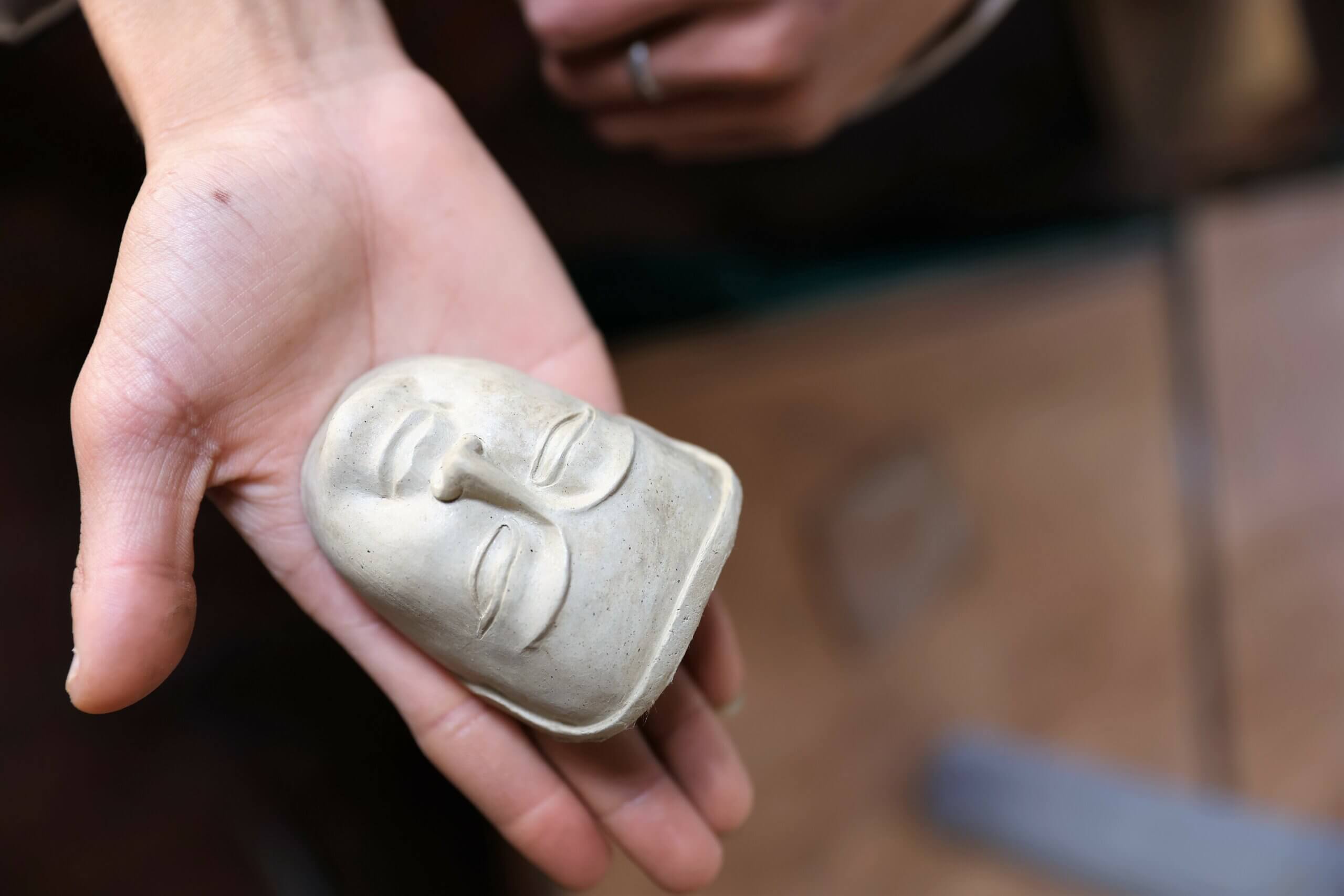 Sculpture class at the National Institute for Zorig Chusum.