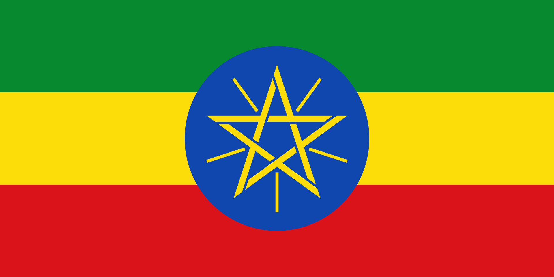 Flag of Ethiopia.