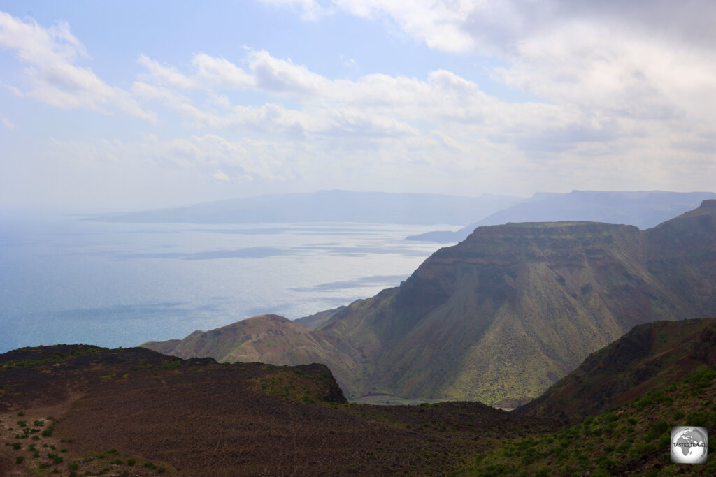 A view of the Gulf of Tadjoura near Lake Assal.