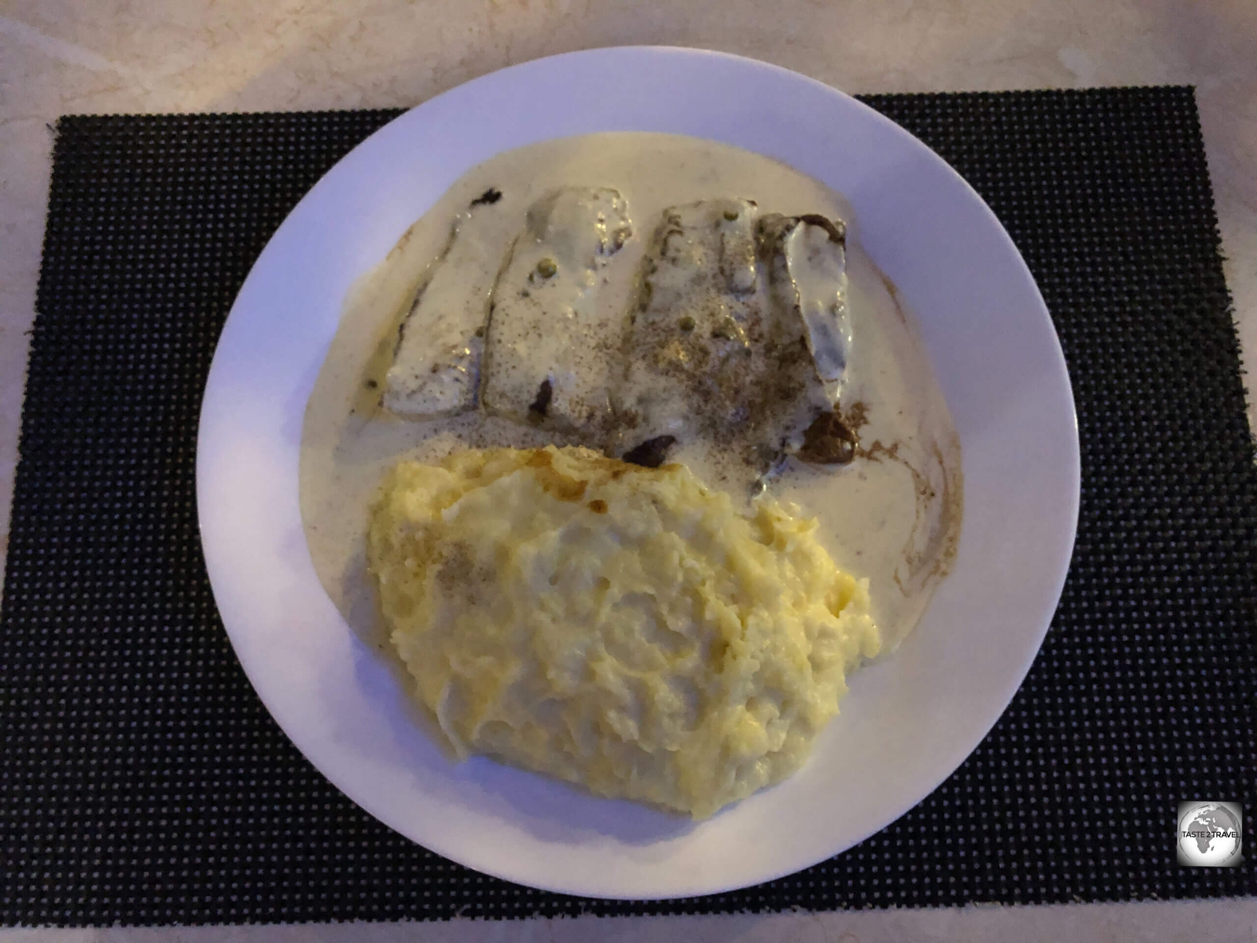 Steak with Pepper Sauce - one of two delicious steak meals which I enjoyed at La Chaumière restaurant.