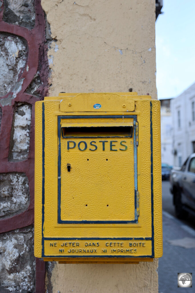 A post box in the European Quarter of Djibouti City.