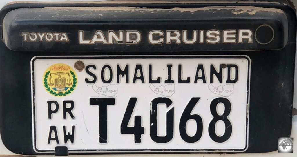 Somaliland 4WD's on Avenue 26 are easily identified by their Somaliland license plates.