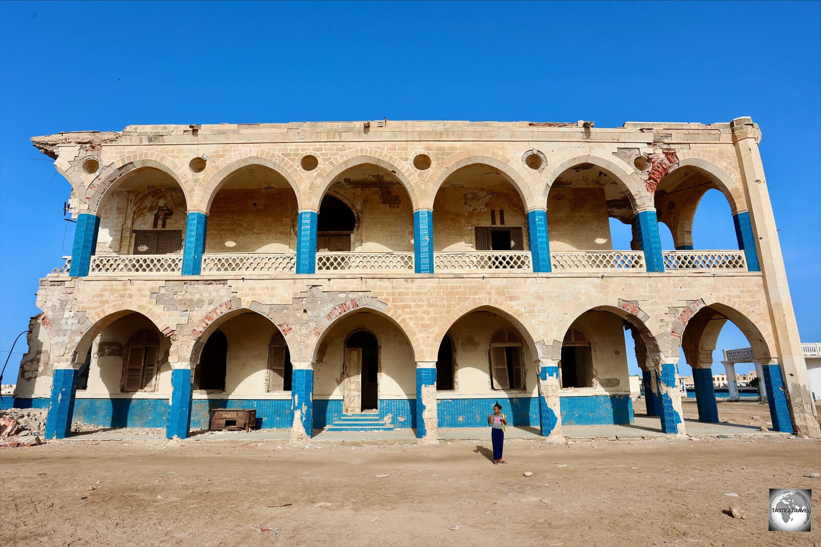The war-ravaged remains of the Imperial Palace in Massawa.