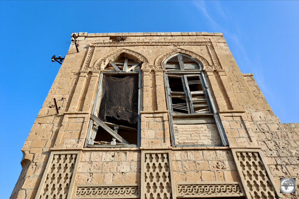 Details of an abandoned building in Massawa old town.