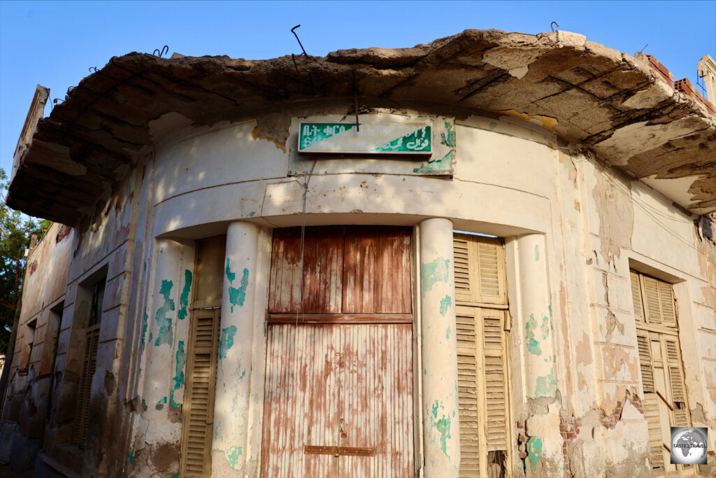 Remains of a shop in Massawa old town.