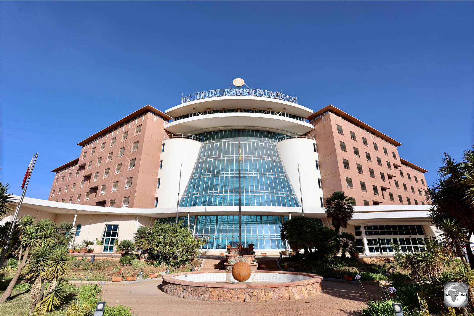 My tour package included accommodation at the deluxe Asmara Palace Hotel, the best hotel in Eritrea.