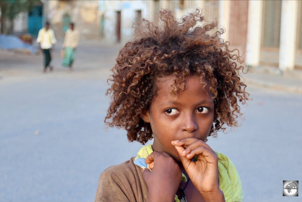A young girl in Massawa old town.