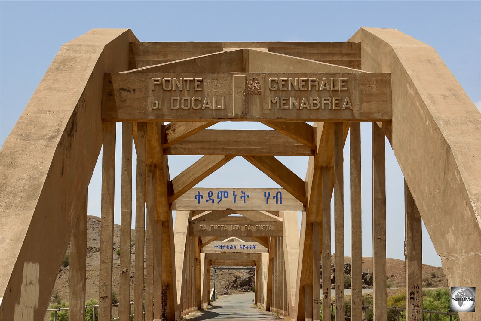 An Italian-built bridge on the highway from Asmara to Massawa.