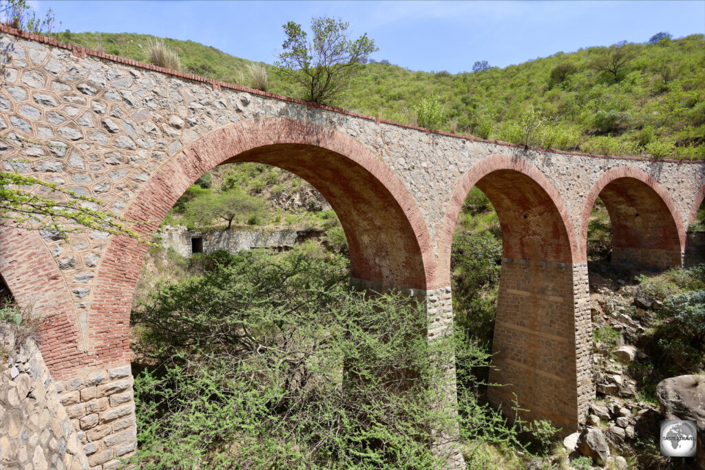 One of many stone viaducts on the Asmara to Massawa railway.