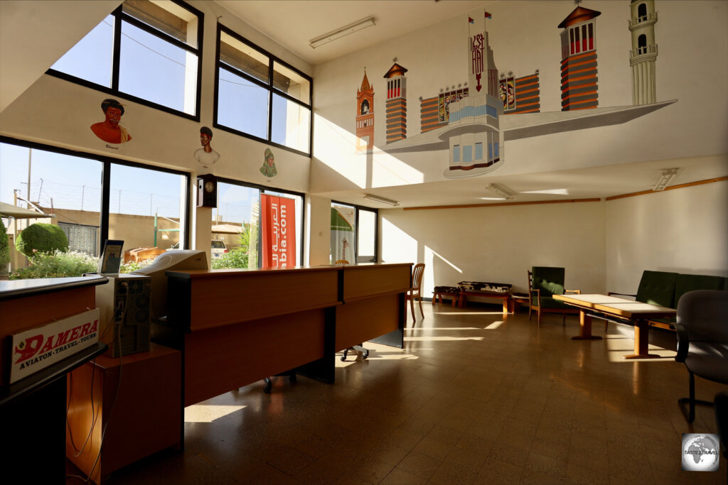 The office of Damera Tours in Asmara.