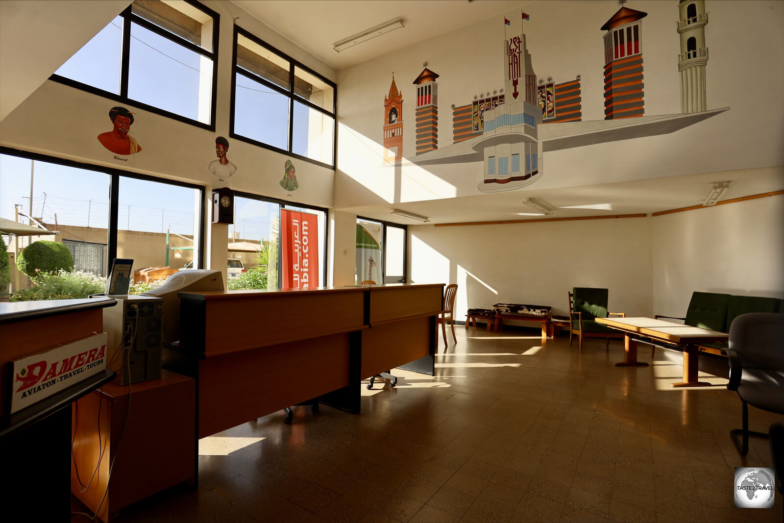 The office of Damera Tours in Asmara.
