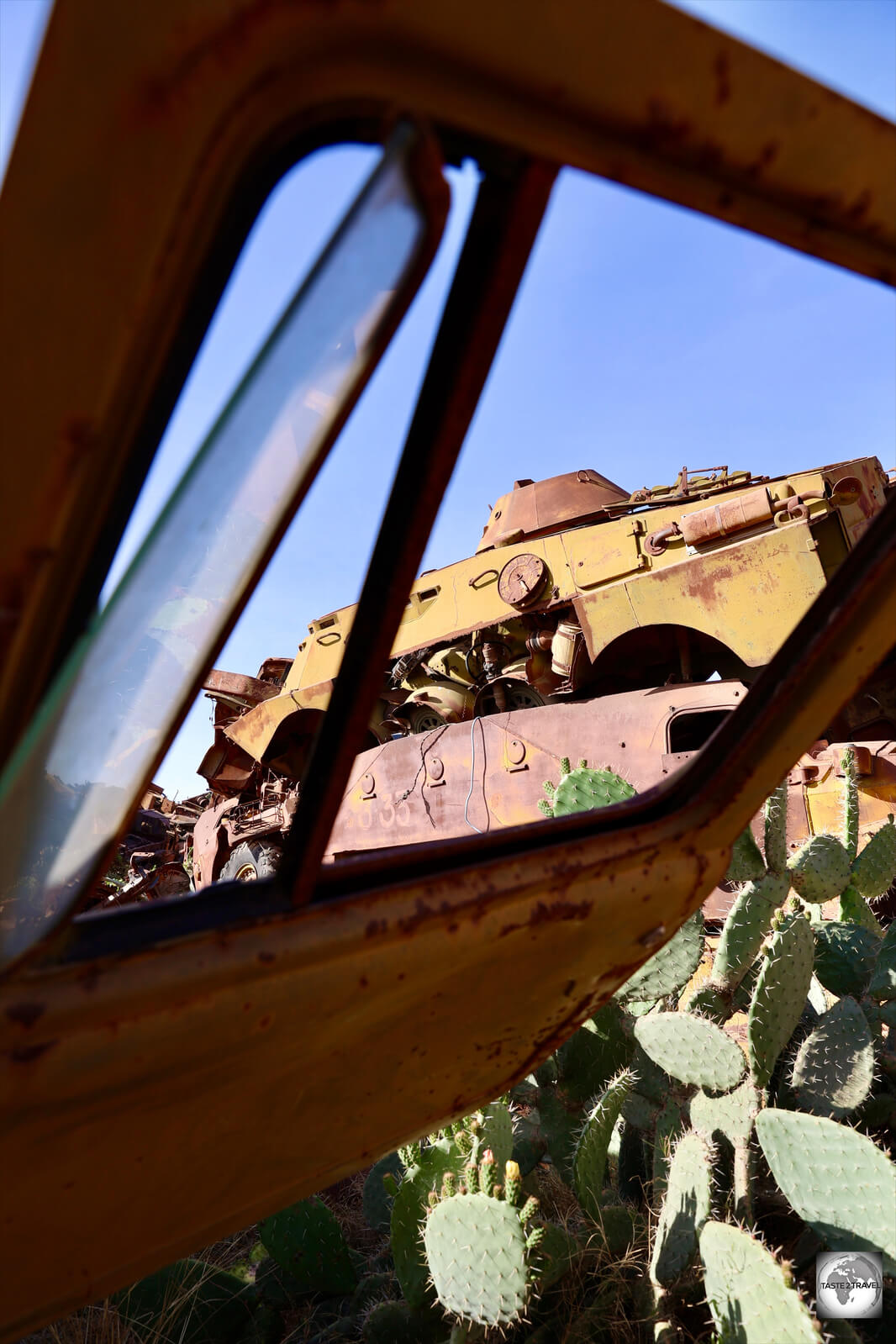 The Tank Graveyard is home to a colossal collection of destroyed military equipment.