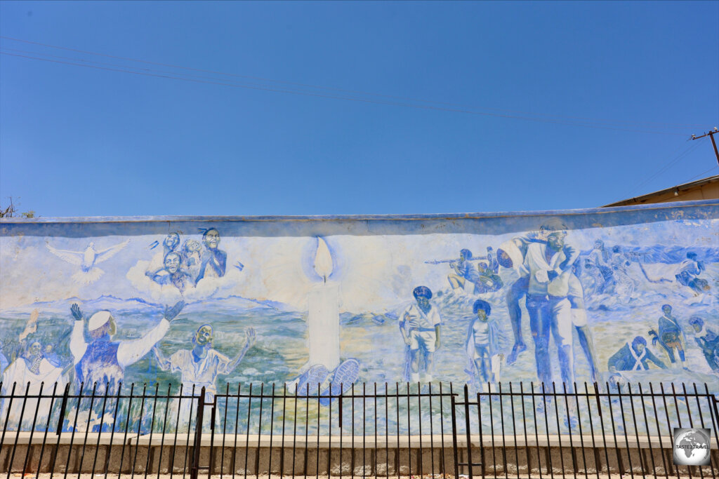 A mural in downtown Keren.