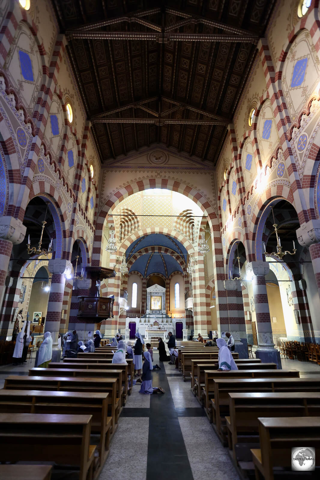 A view of the interior of Asmara cathedral.