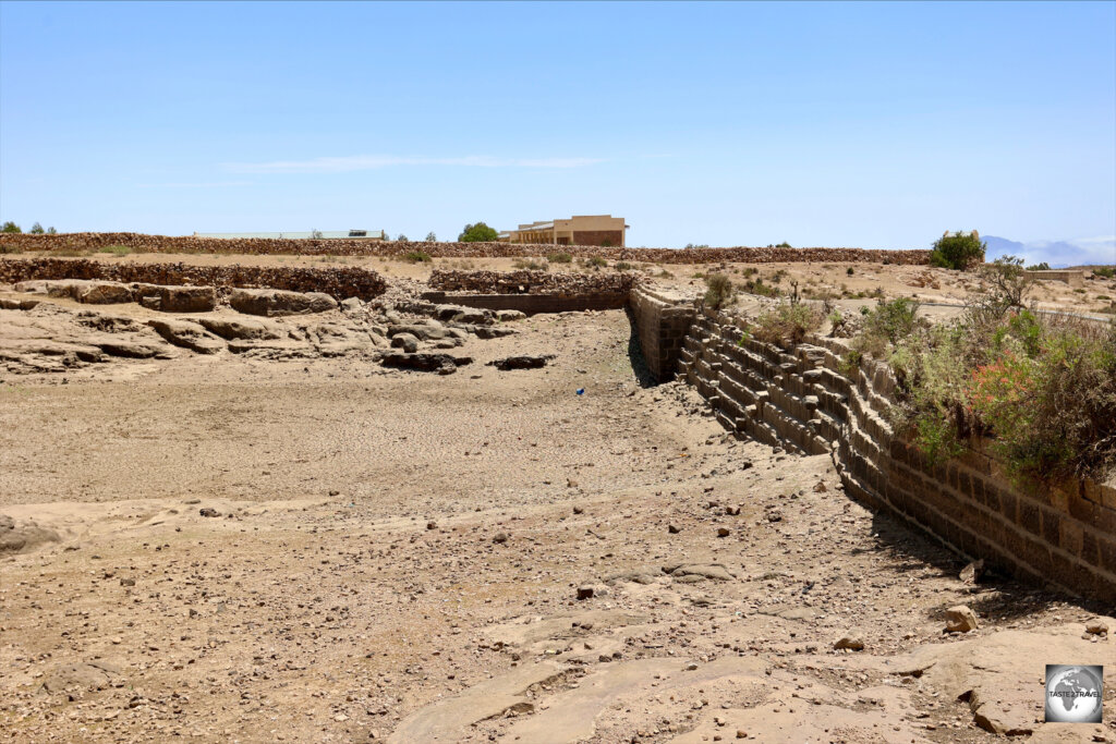 An ancient dam at Qohaito, which is said to be more than 2,500 years old.