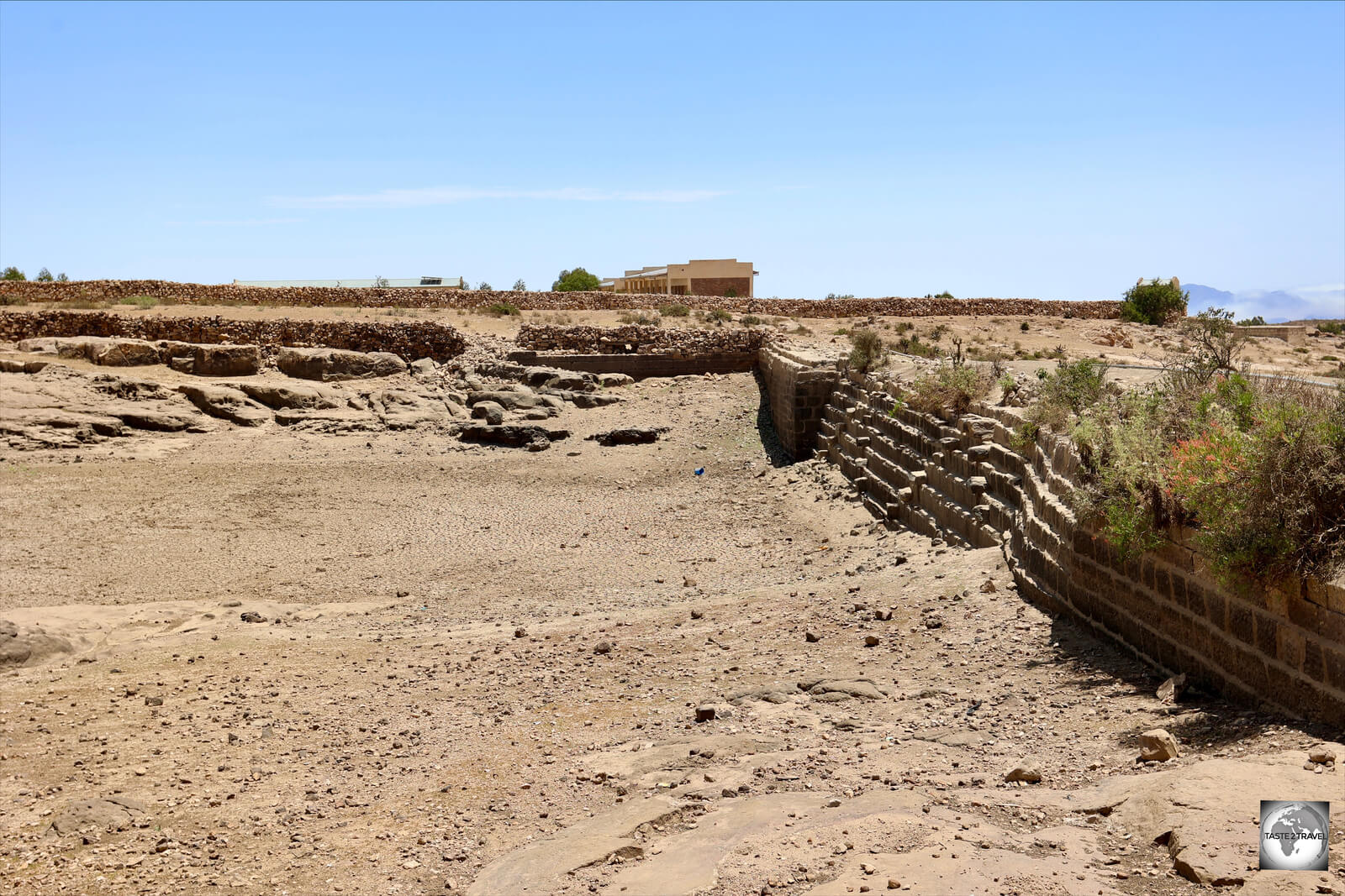 An ancient dam at Qohaito, which is said to be more than 2,500 years old.