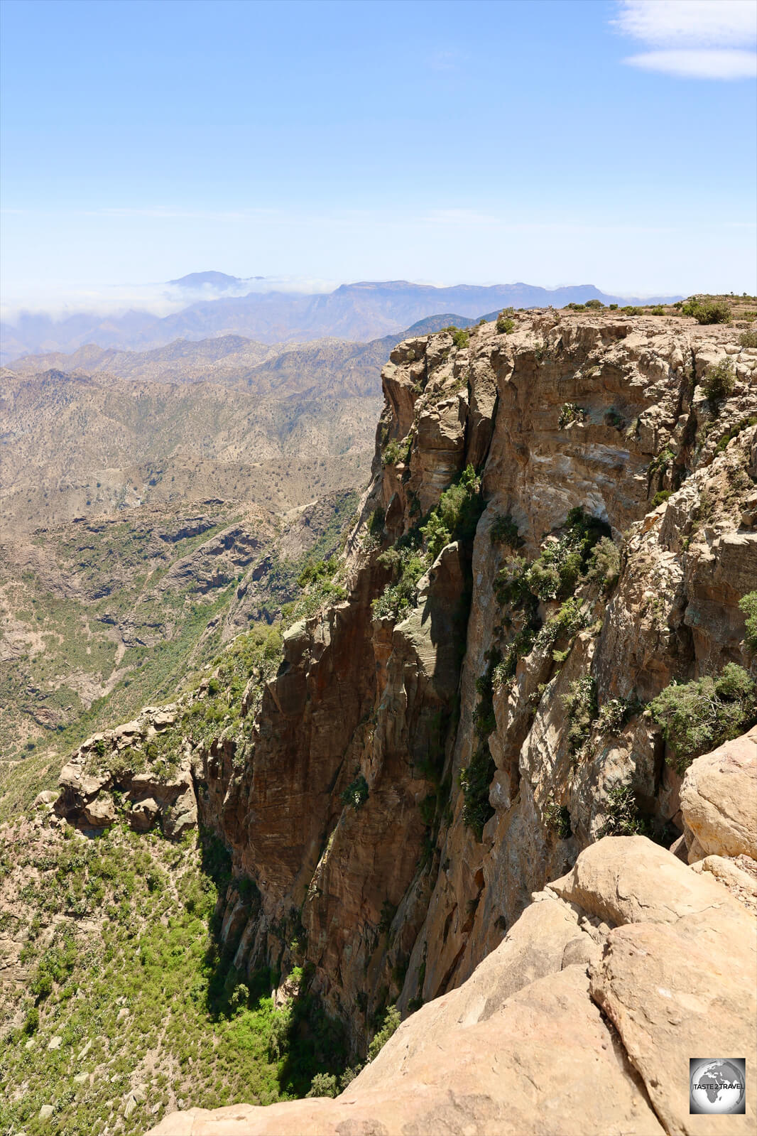 A view of the Great Rift Valley from the plateau at Qohaito.