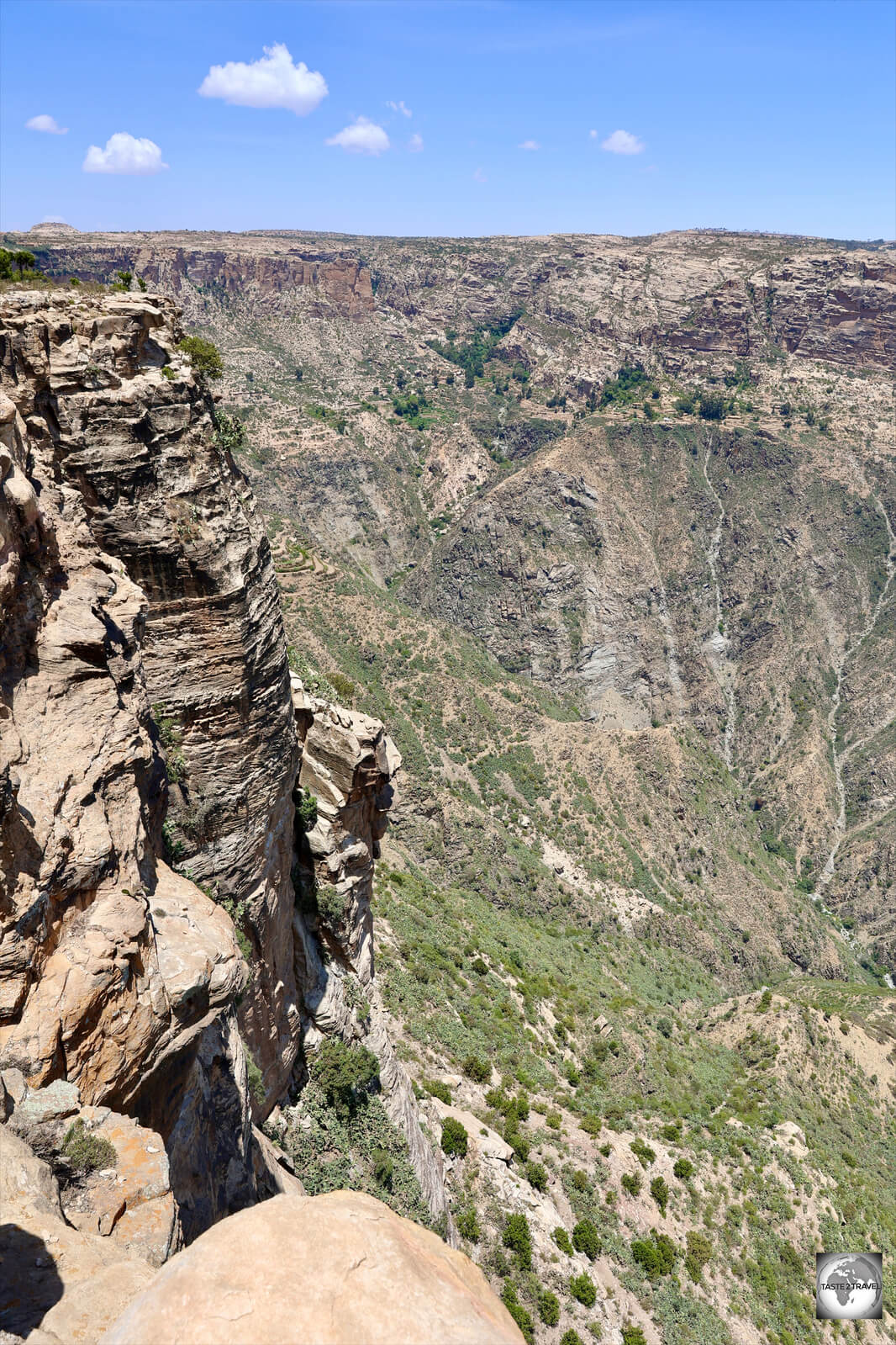 From the Qohaito plateau, it's a 500-metre drop into the Great Rift Valley.