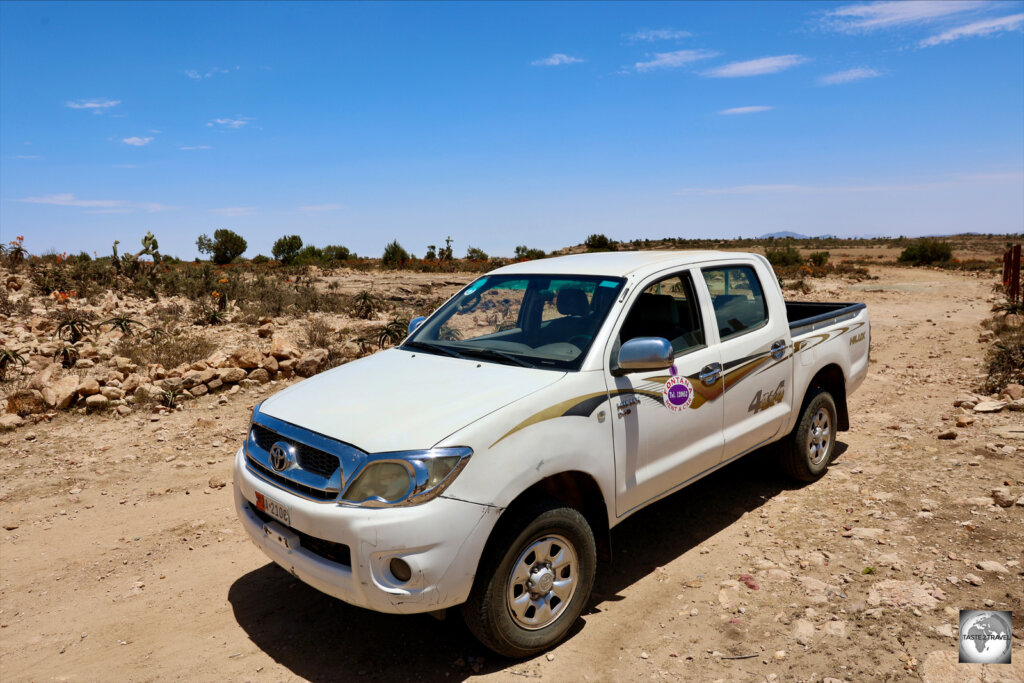 Touring the remote Debub region, which is only accessible via 4WD, with Damera Tours.