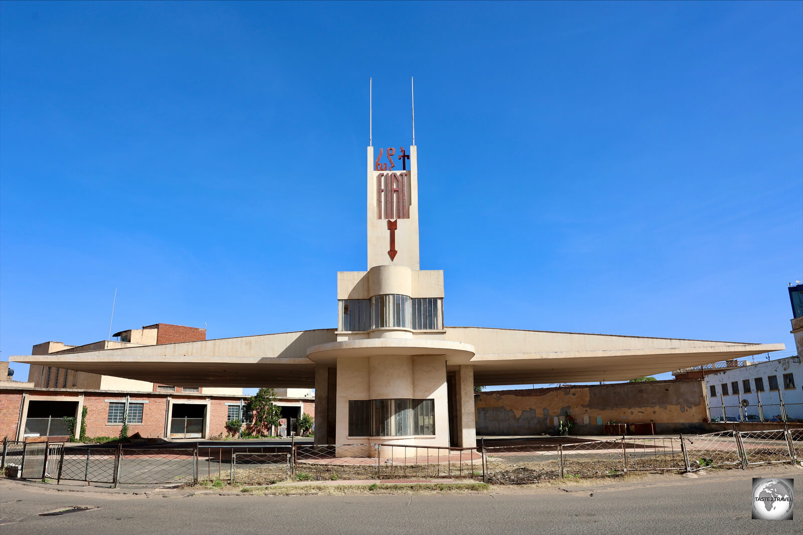 Designed by the Italian architect Giuseppe Pettazzi in 1938, the Fiat Tagliero Building is considered one of the most important examples of Futurist architecture in the world.