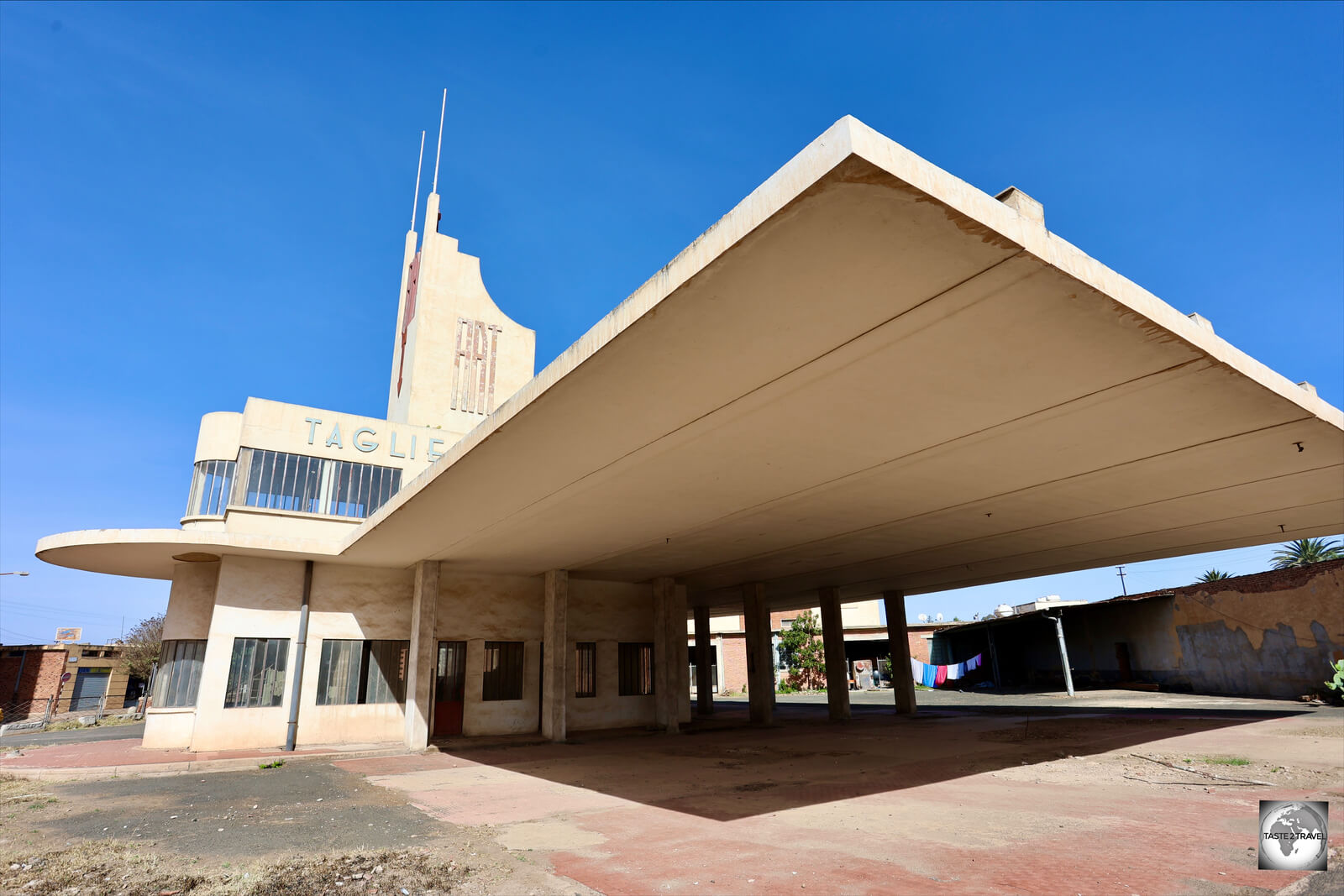 The Fiat Tagliero Building was originally built as a petrol station and car service centre for the Italian car manufacturer Fiat.