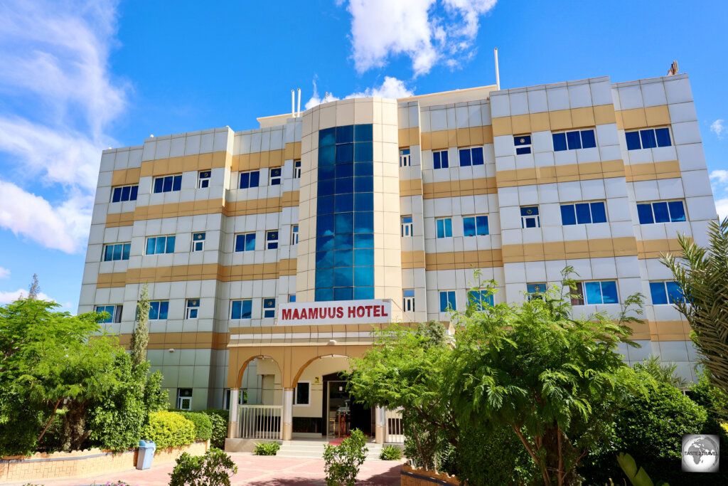 The perfectly adequate Maamuus Hotel in Hargeisa, where a room cost me US$20 per night.