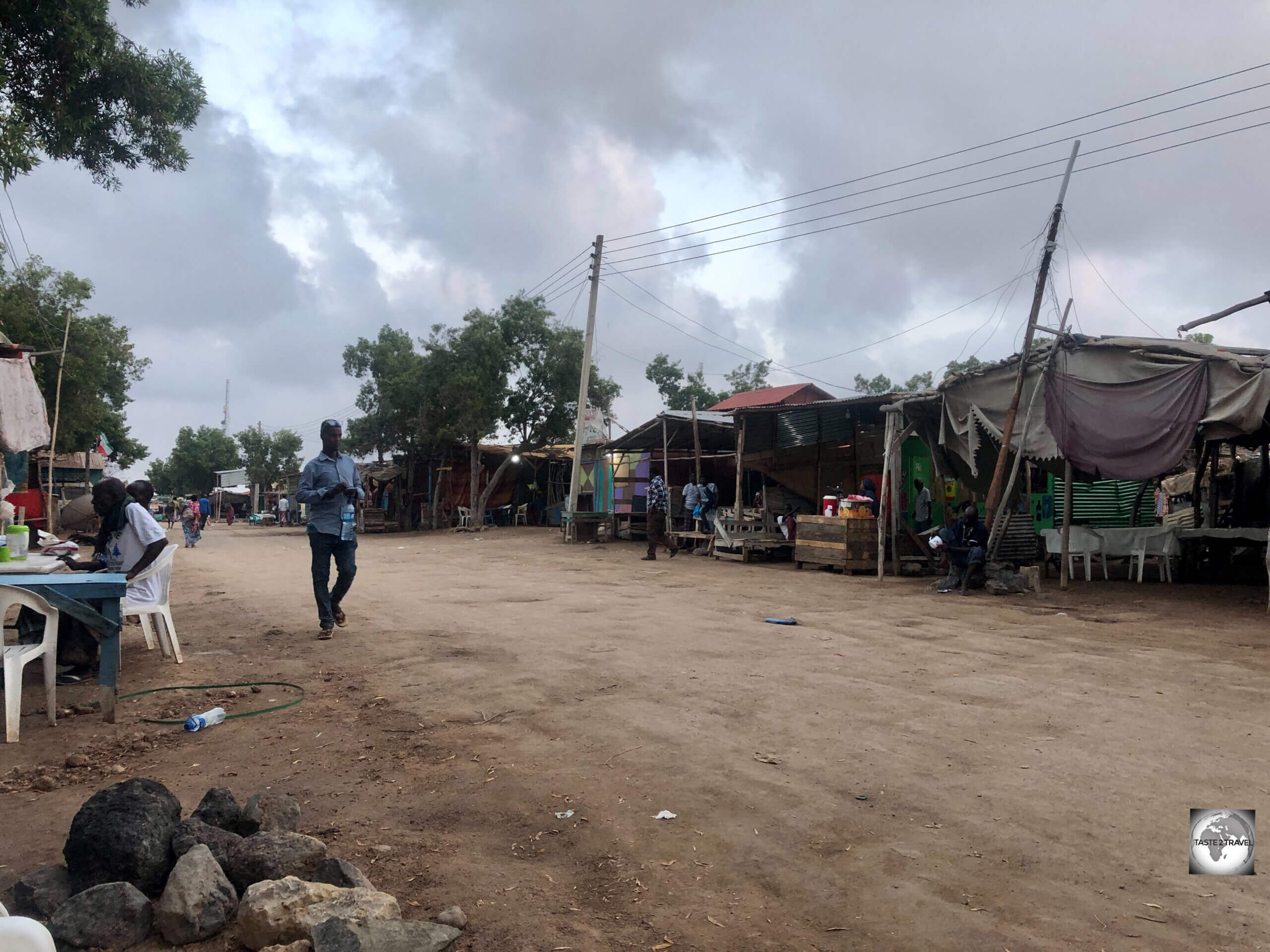 My first view of Somaliland, at the border crossing.