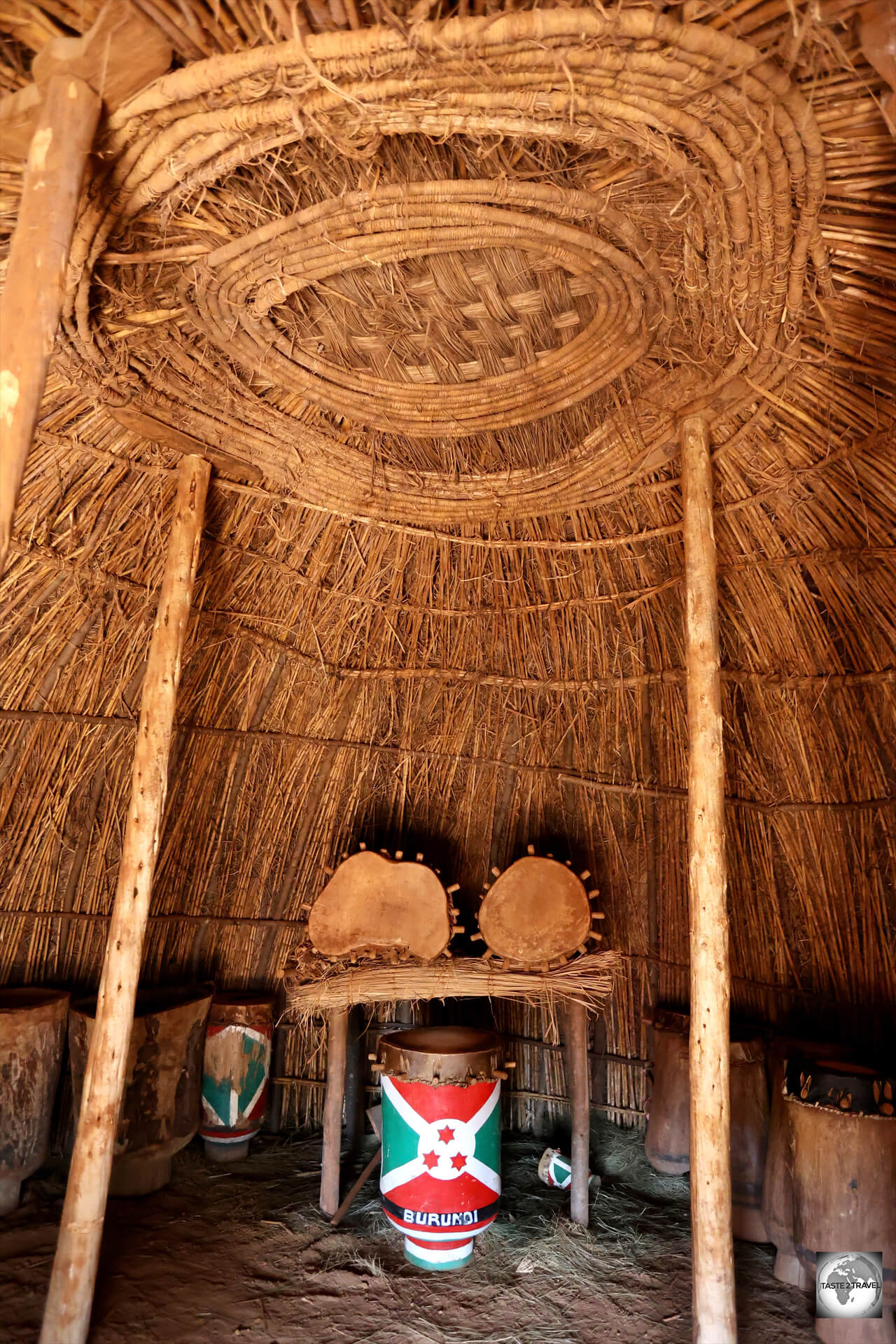 A view of the Royal Drum Shrine at the Gishora Royal Palace.