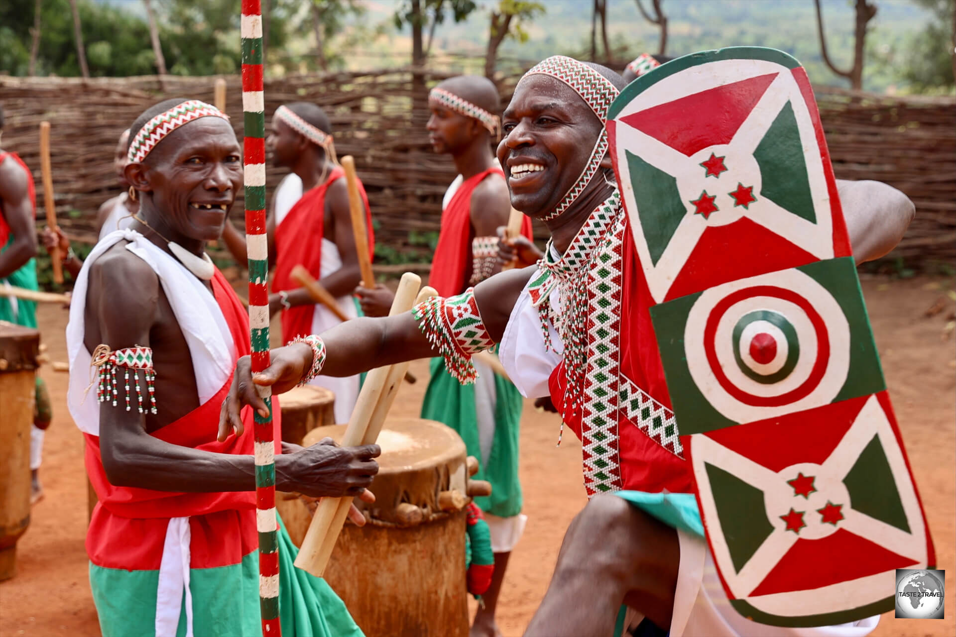 Watching the electrifying performance by the Gishora Royal Drummers is a memorable experience.