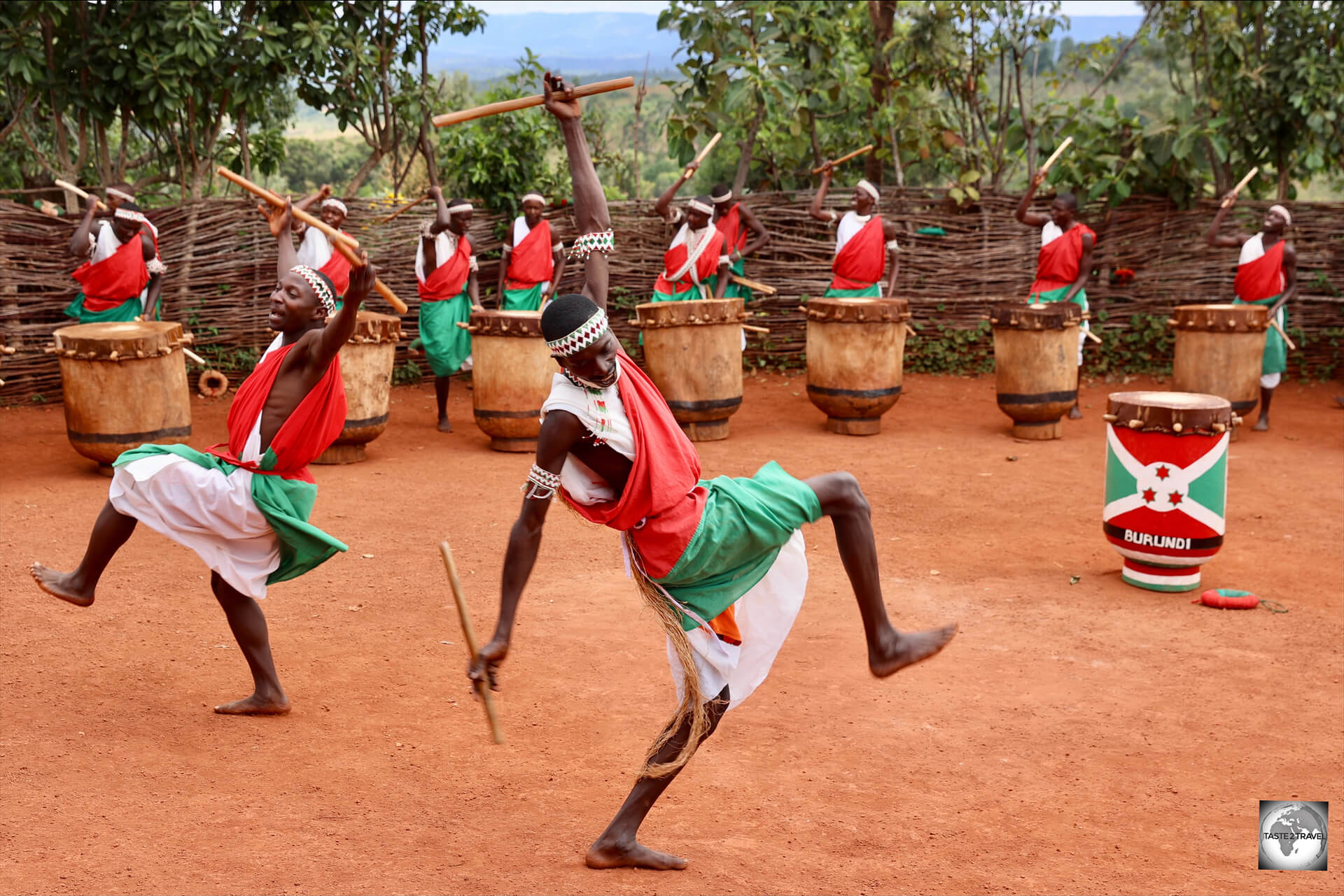 The Gishora Royal Drummers.