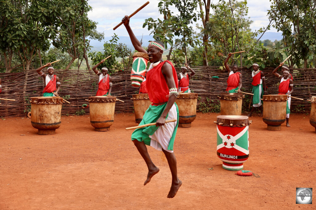Drumming, seen here at Gishora, is an important part of Burundian culture.