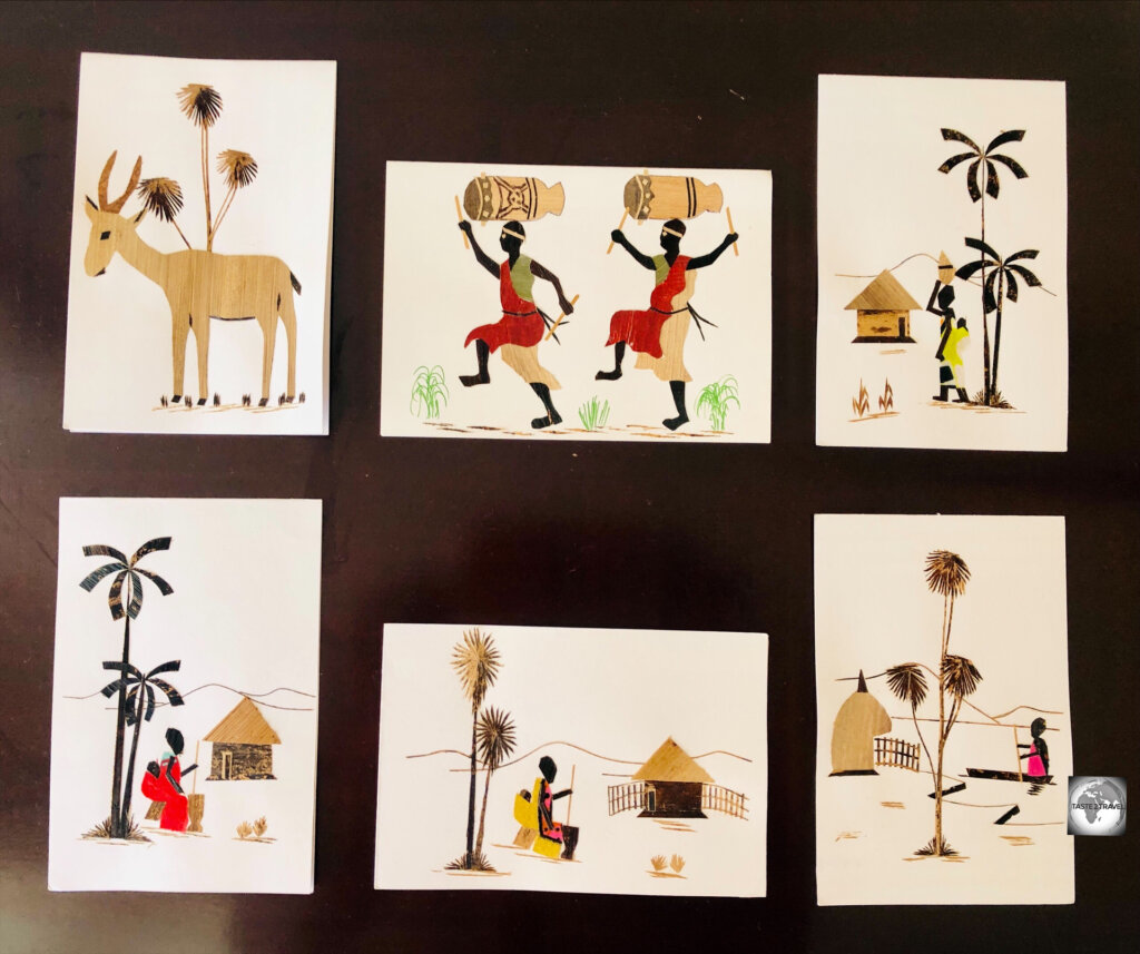 Inexpensive, handmade cards make for ideal souvenirs of Burundi.