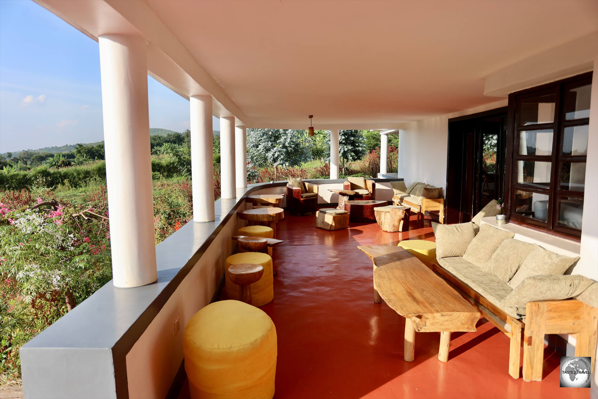 The beautifully renovated colonial house is the centre-piece of Rutete Eco Resort.