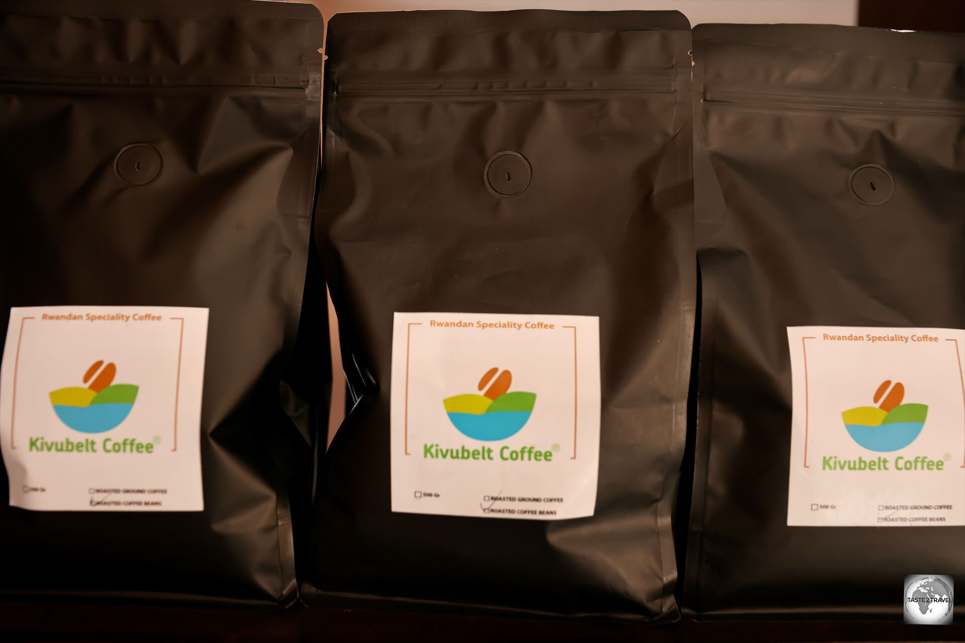 Freshly roasted, strong and robust, Arabica coffee beans can be purchased, from the café, at the Kivubelt Coffee Plantation.