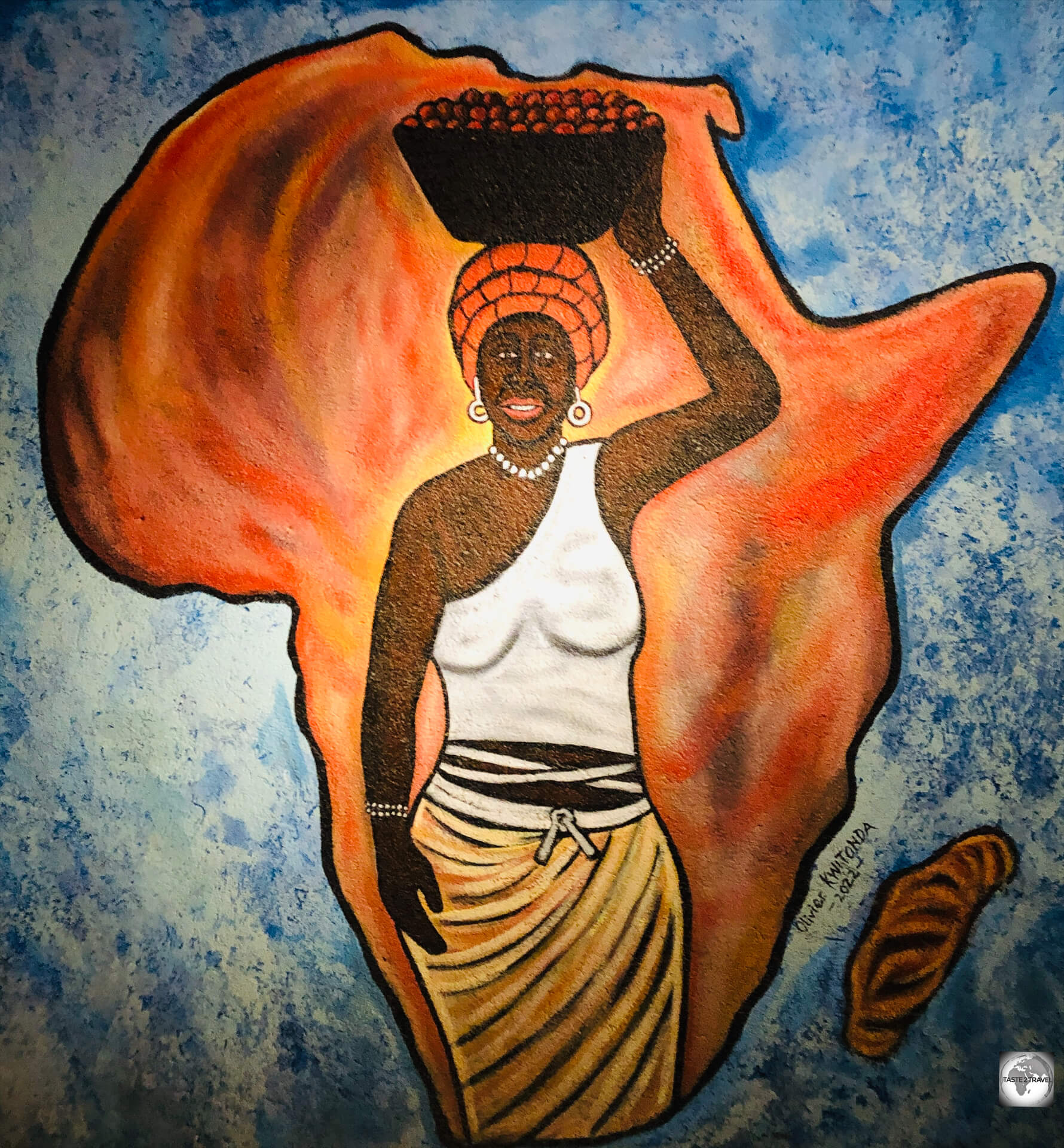 Artwork in Kigali.