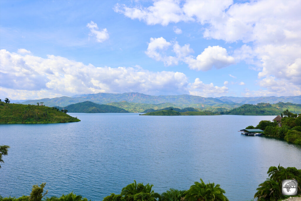 A view of Lake Kivu, from the Moriah Hill Resort in the town of Kibuye.