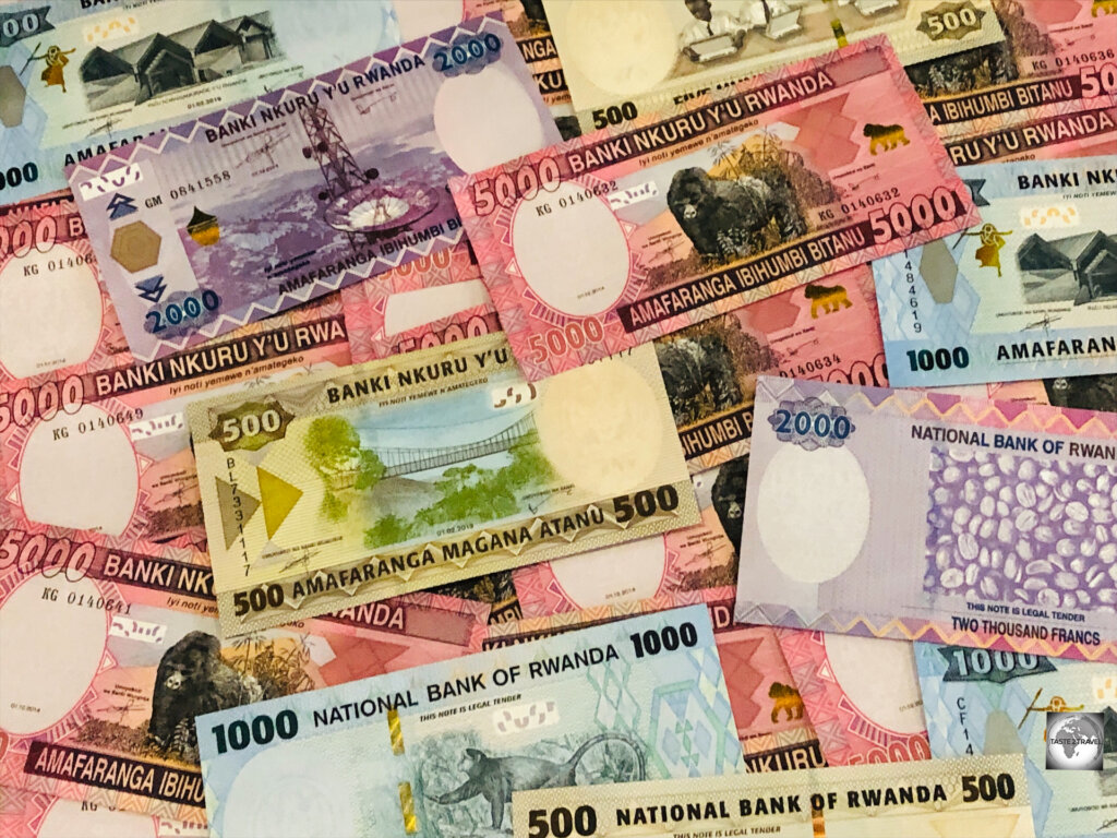 The Rwandan franc (RWF) is the official currency of Rwanda.