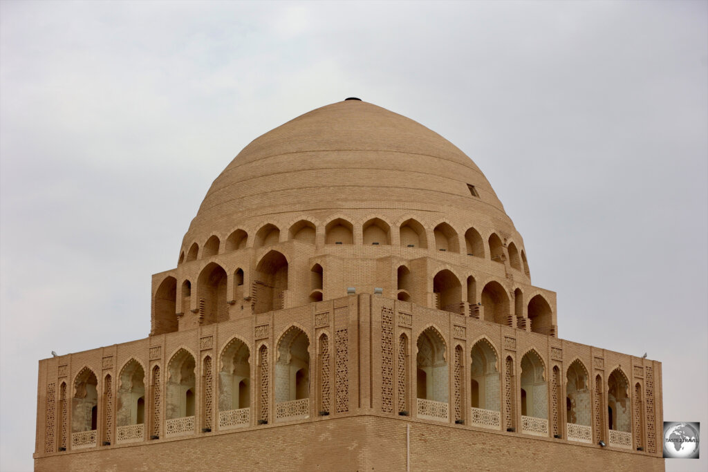 Detail of the dome at the Mausoleum of Ahmad Sanjar, Merv.