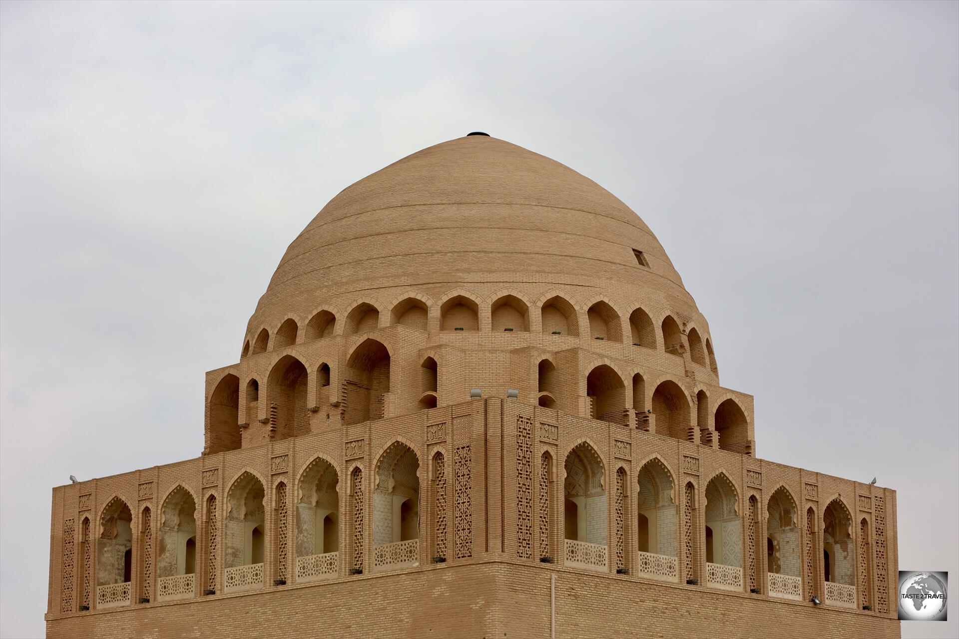 The fabulous dome of the Mausoleum of Ahmad Sanjar was heavily damaged during the Mongol sacking of Merv in 1221 CE.