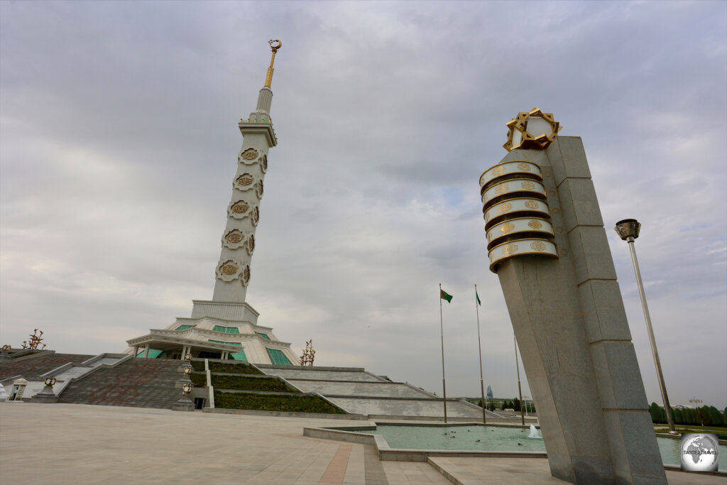 The Neutrality Monument in Ashgabat,