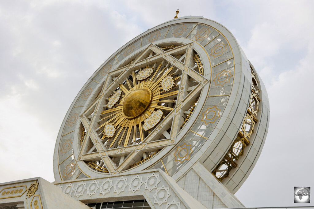 Located in Ashgabat, the world's largest indoor Ferris wheel is 47 metres high and has a diameter of 57 metres.