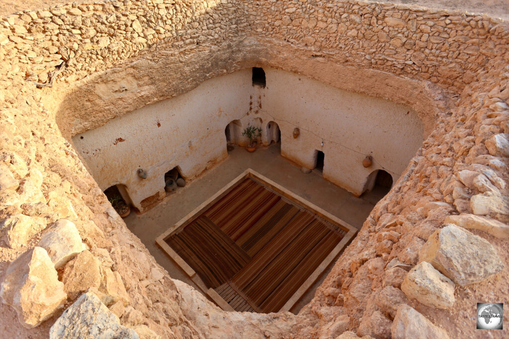 The town of Gharyan is known for its subterranean, troglodyte houses.
