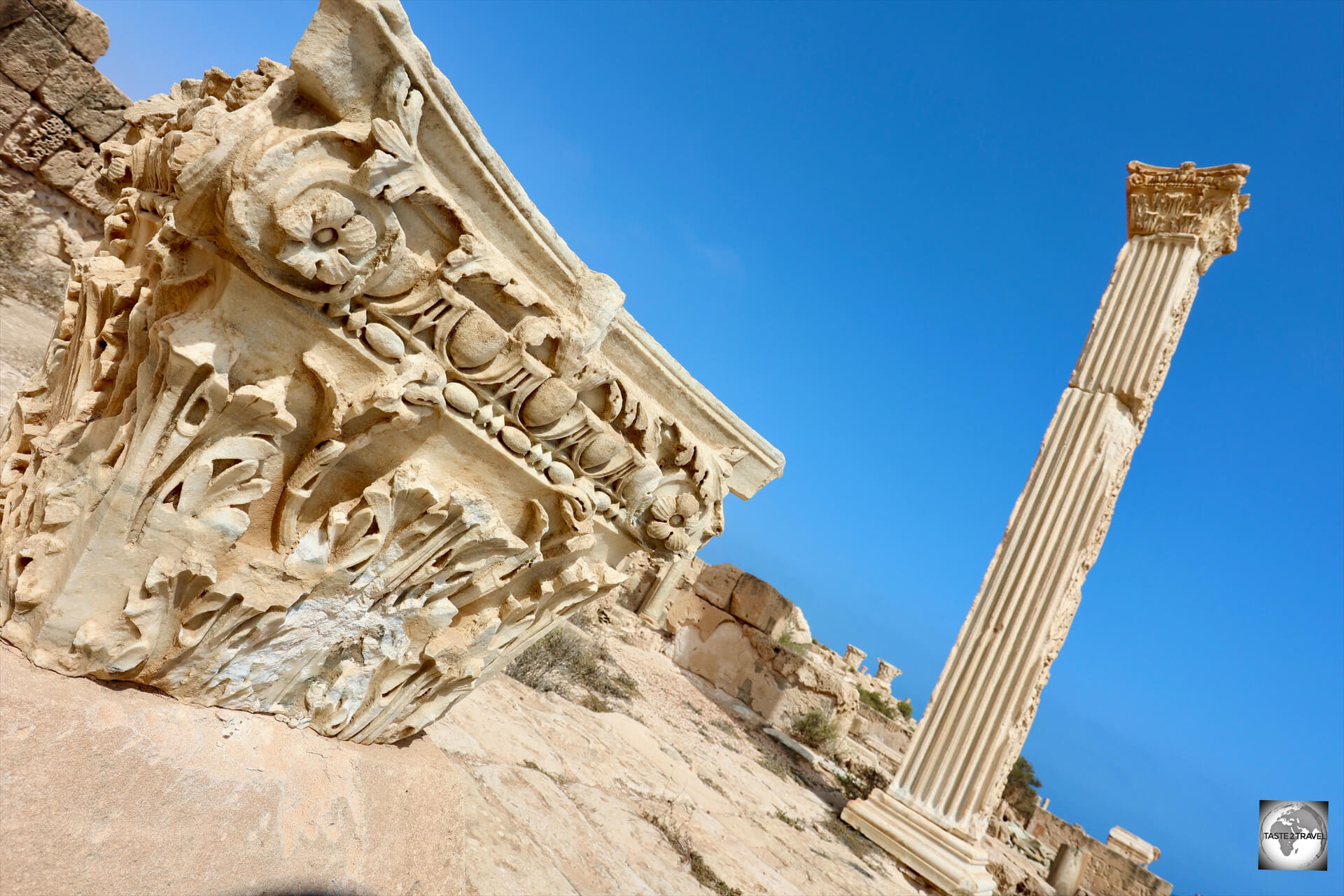 Due to its strategic location on the Mediterranean Sea, Libya has been an important centre of trade and commence for millennia and has been occupied by most of the major empires, including the Romans.