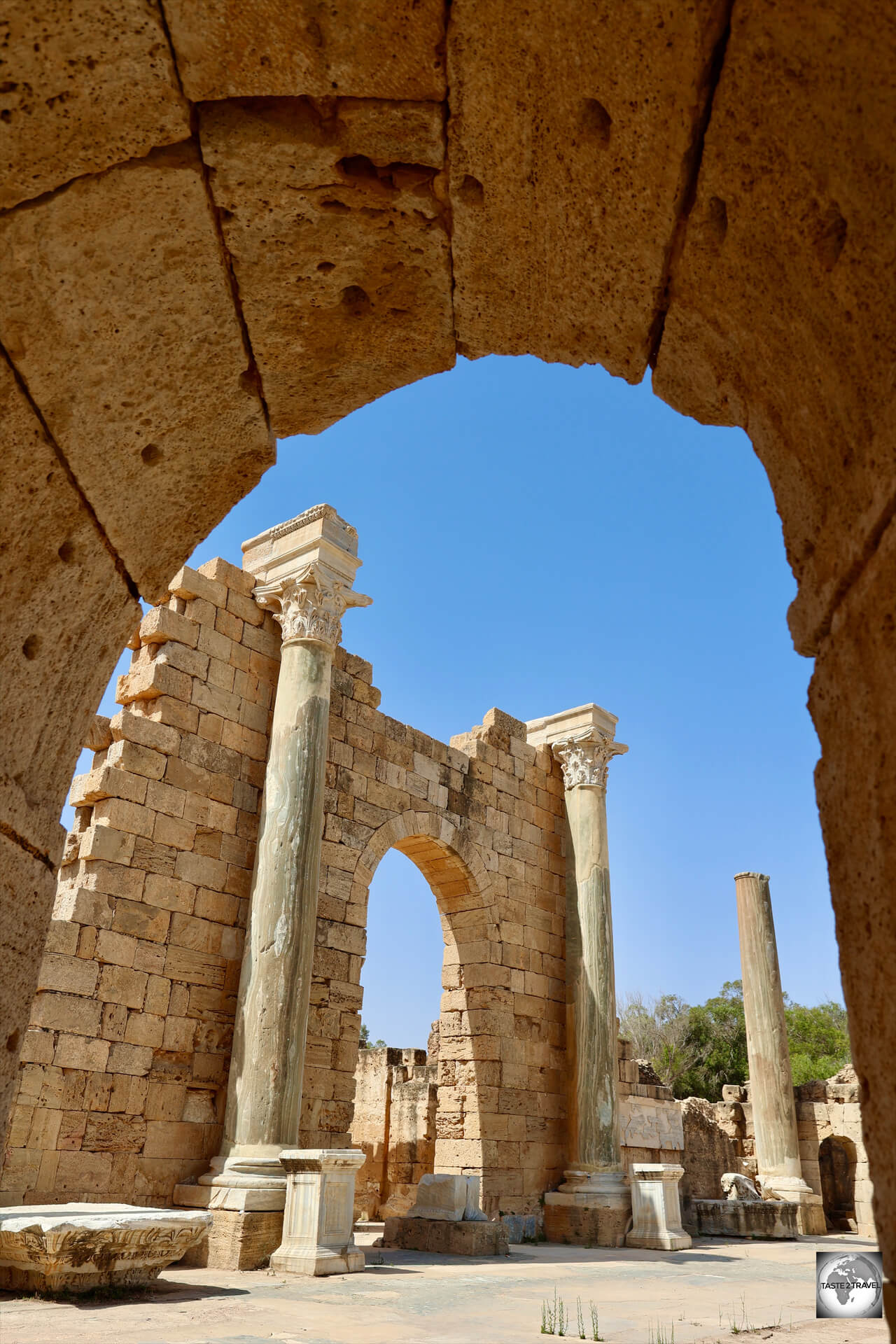 One of many spectacular views at Leptis Magna.