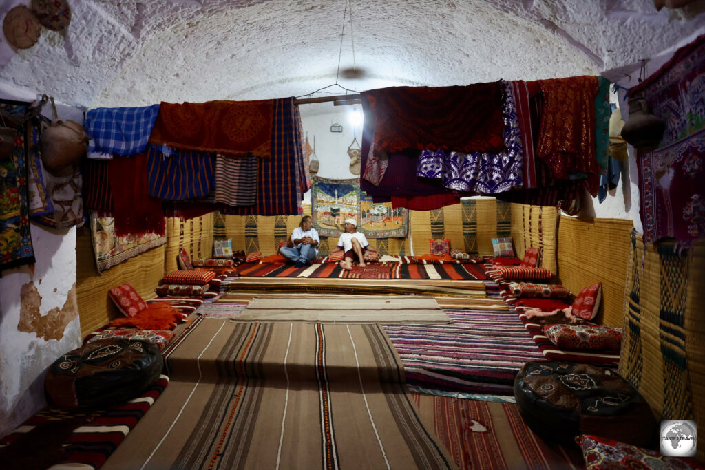 The different floor levels in each room were for different members of the household.